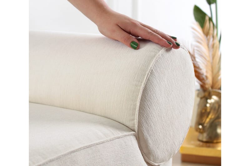 Linburg Sittpuff 45 cm - Cream - Möbler - Fåtölj & stolar - Pall & puff - Sittpuff