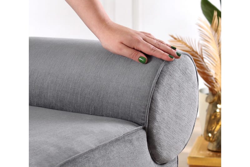 Linburg Sittpuff 45 cm - Grå - Möbler - Fåtölj & stolar - Pall & puff - Sittpuff