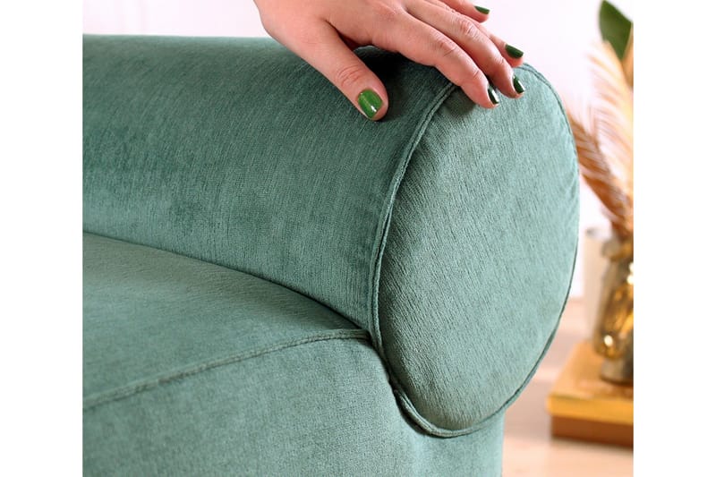 Linburg Sittpuff 45 cm - Green - Möbler - Fåtölj & stolar - Pall & puff - Sittpuff