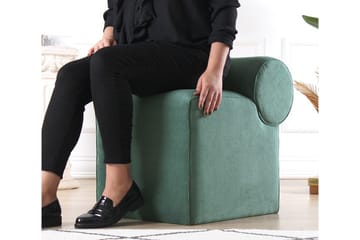 Linburg Sittpuff 45 cm - Green - Möbler - Fåtölj & stolar - Pall & puff - Sittpuff