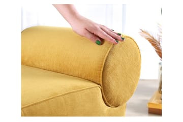 Linburg Sittpuff 45 cm - Gul - Möbler - Fåtölj & stolar - Pall & puff - Sittpuff