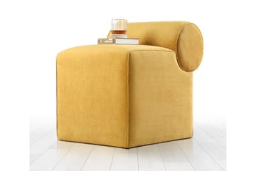 Linburg Sittpuff 45 cm - Gul - Möbler - Fåtölj & stolar - Pall & puff - Sittpuff