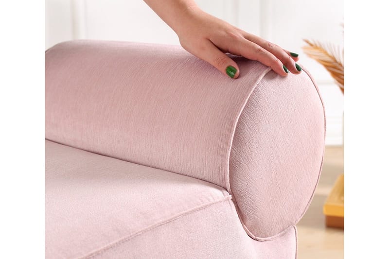 Linburg Sittpuff 45 cm - Rosa - Möbler - Fåtölj & stolar - Pall & puff - Sittpuff