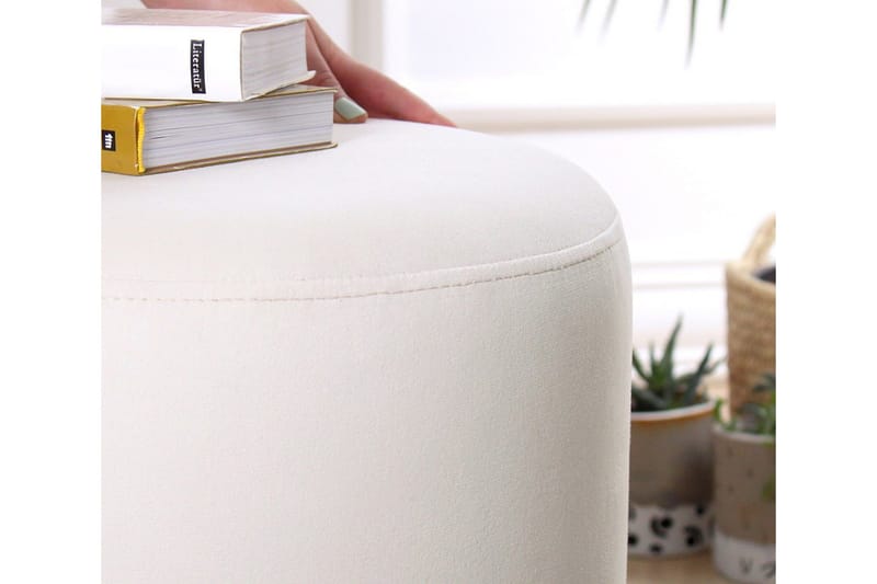 Lockport Sittpuff 38 cm - Beige - Möbler - Fåtölj & stolar - Pall & puff - Sittpuff