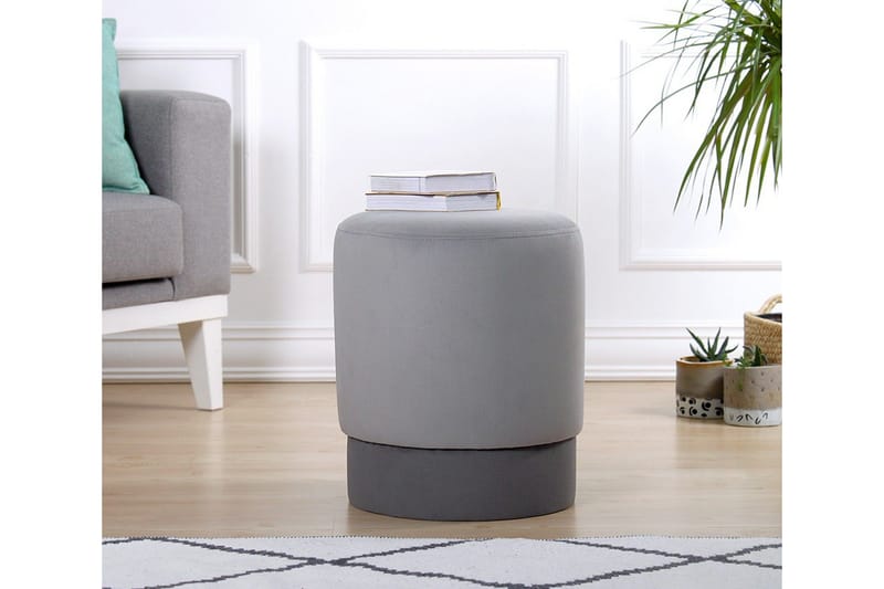 Lockport Sittpuff 38 cm - Grå - Möbler - Fåtölj & stolar - Pall & puff - Sittpuff