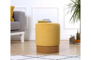 Lockport Sittpuff 38 cm - Gul - Möbler - Fåtölj & stolar - Pall & puff - Sittpuff