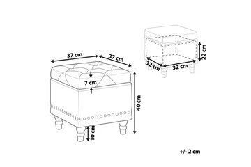 Sittpuff Loretto Blå - Blå - Möbler - Fåtölj & stolar - Pall & puff - Sittpuff