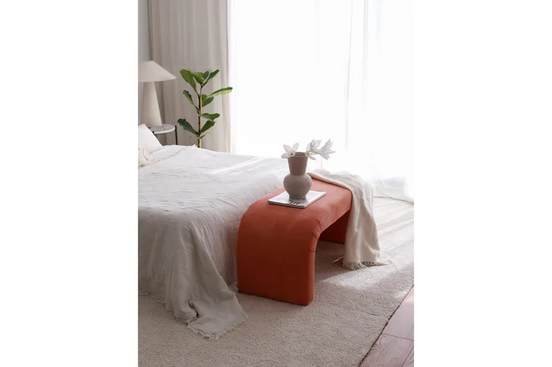 Manav Sittpuff 106 cm - Korall - Möbler - Fåtölj & stolar - Pall & puff - Sittpuff