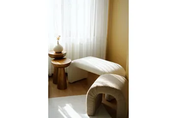 Manav Sittpuff 106 cm - Vit - Möbler - Fåtölj & stolar - Pall & puff - Sittpuff