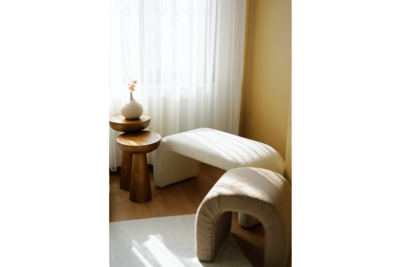 Manav Sittpuff 106 cm - Vit - Möbler - Fåtölj & stolar - Pall & puff - Sittpuff