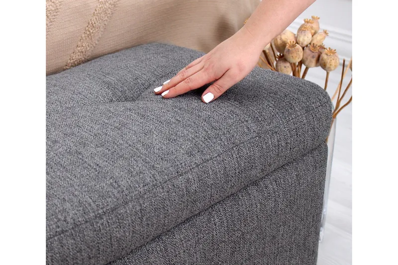 Mansi Sittpuff 100 cm - Mörkgrå - Möbler - Fåtölj & stolar - Pall & puff - Sittpuff