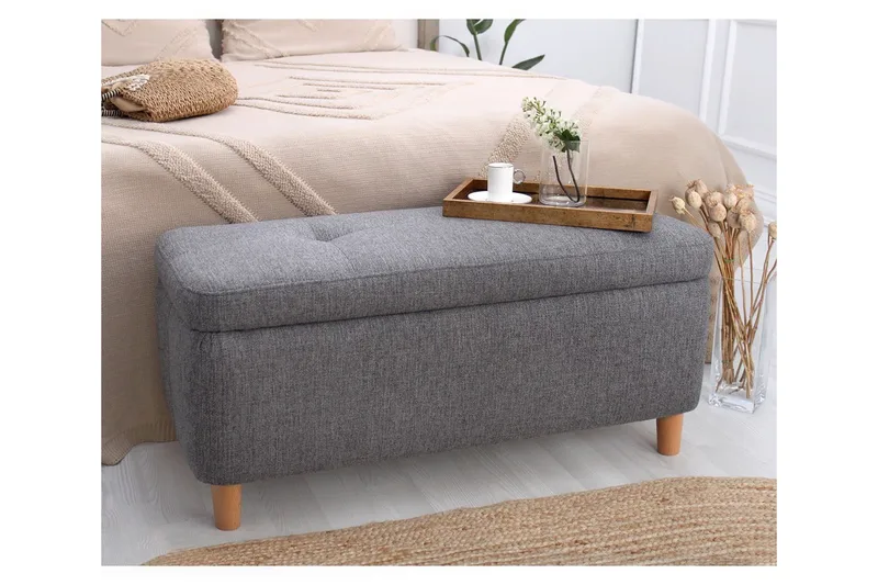 Mansi Sittpuff 100 cm - Mörkgrå - Möbler - Fåtölj & stolar - Pall & puff - Sittpuff