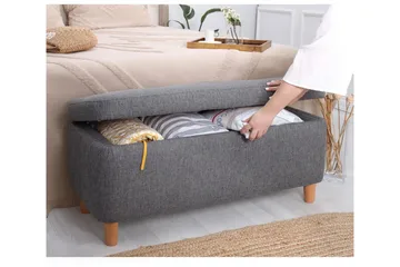 Mansi Sittpuff 100 cm - Mörkgrå - Möbler - Fåtölj & stolar - Pall & puff - Sittpuff