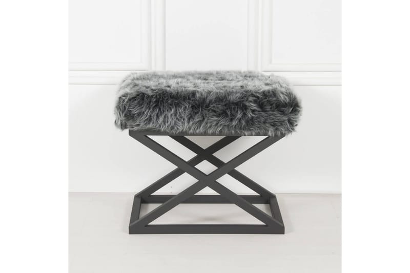 Mantu Sittpuff 50 cm, Mörkgrå