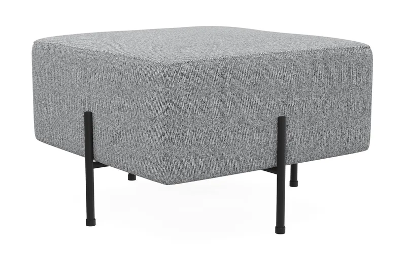 Menard Compact Sittpuff 60 cm Kvadratisk - Grå - Möbler - Fåtölj & stolar - Pall & puff - Sittpuff