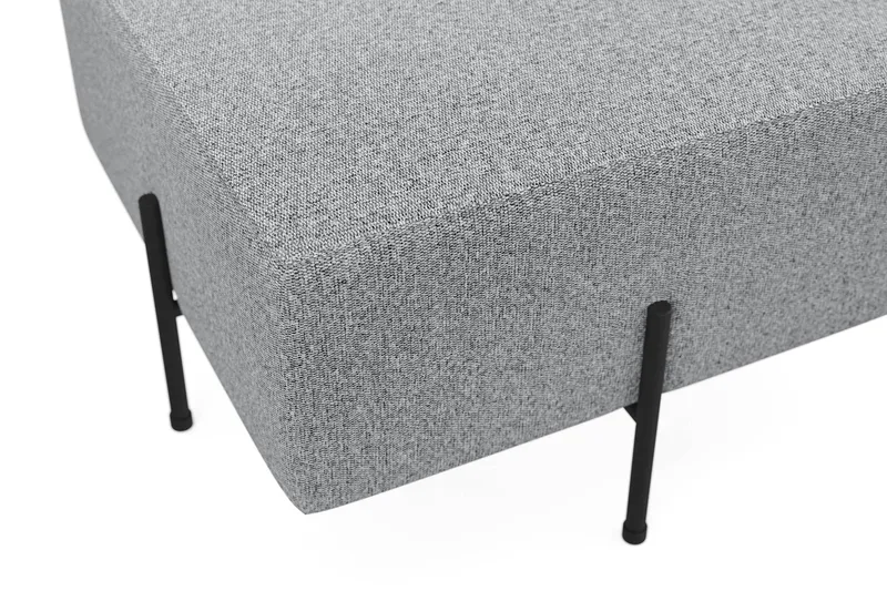 Menard Compact Sittpuff 60 cm Kvadratisk - Grå - Möbler - Fåtölj & stolar - Pall & puff - Sittpuff