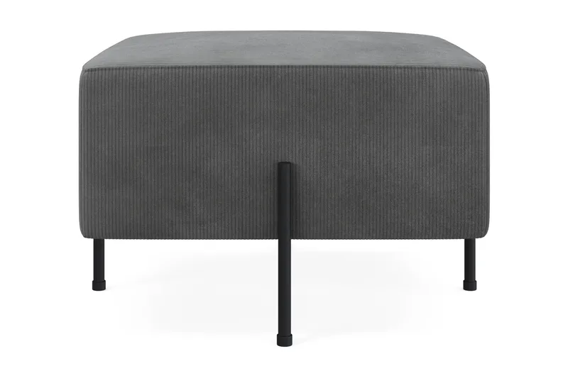 Menard Compact Sittpuff 60 cm Kvadratisk, Grå