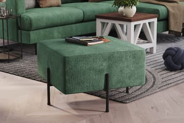 Menard Compact Sittpuff 60 cm Kvadratisk - Grön - Möbler - Fåtölj & stolar - Pall & puff - Sittpuff