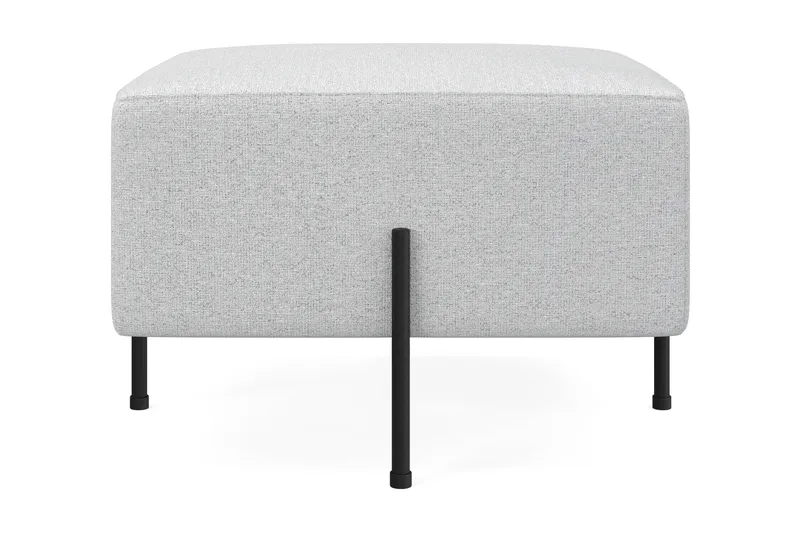 Menard Compact Sittpuff 60 cm Kvadratisk, Ljusgrå