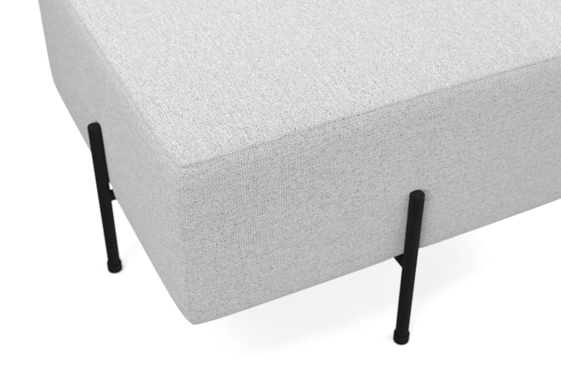 Menard Compact Sittpuff 60 cm Kvadratisk - Ljusgrå - Möbler - Fåtölj & stolar - Pall & puff - Sittpuff