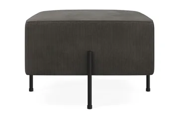 Menard Compact Sittpuff 60 cm Kvadratisk - Mörkgrå - Möbler - Fåtölj & stolar - Pall & puff - Sittpuff