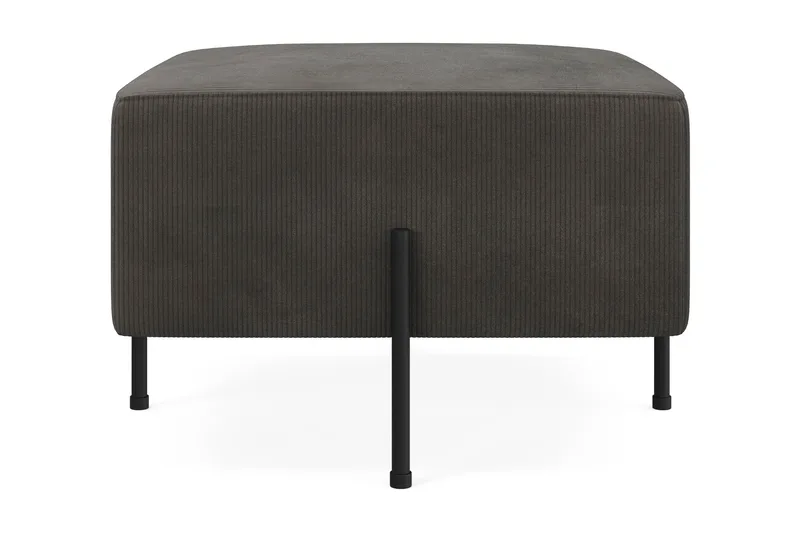 Menard Compact Sittpuff 60 cm Kvadratisk - Mörkgrå - Möbler - Fåtölj & stolar - Pall & puff - Sittpuff