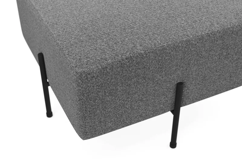 Menard Compact Sittpuff 60 cm Kvadratisk - Mörkgrå - Möbler - Fåtölj & stolar - Pall & puff - Sittpuff