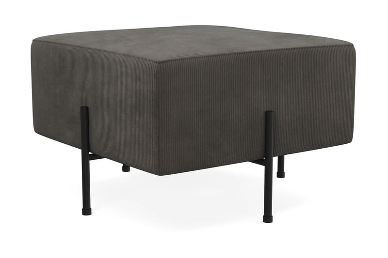 Menard Compact Sittpuff 60 cm Kvadratisk - Mörkgrå - Möbler - Fåtölj & stolar - Pall & puff - Sittpuff