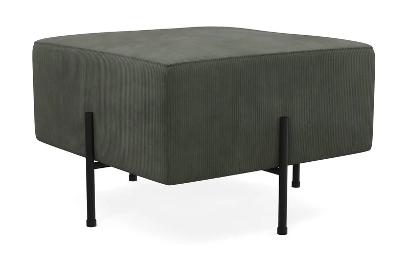 Menard Compact Sittpuff 60 cm Kvadratisk - Mörkgrön - Möbler - Fåtölj & stolar - Pall & puff - Sittpuff