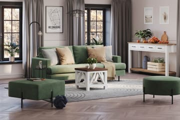 Menard Compact Sittpuff 70 cm Kvadratisk - Grön - Möbler - Fåtölj & stolar - Pall & puff - Sittpuff