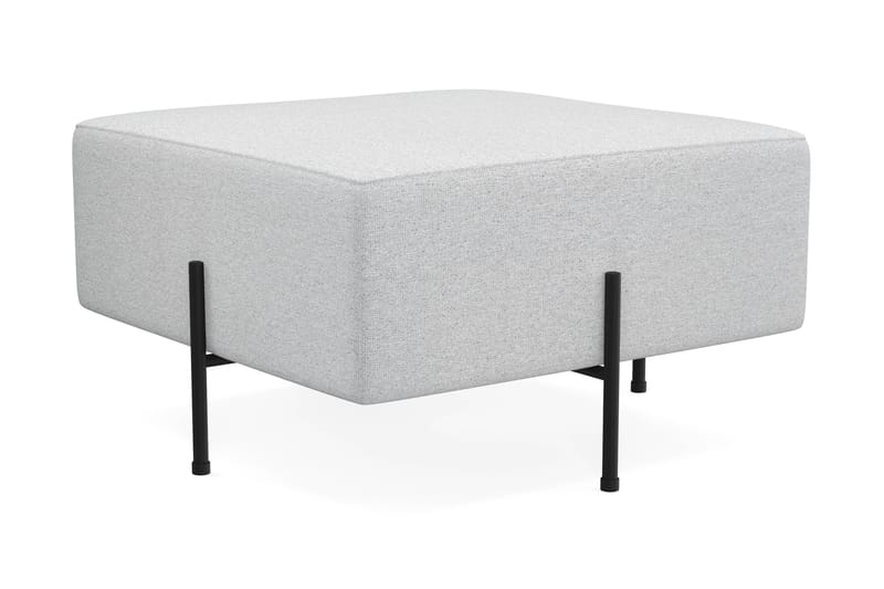Menard Compact Sittpuff 70 cm Kvadratisk - Ljusgrå - Möbler - Fåtölj & stolar - Pall & puff - Sittpuff