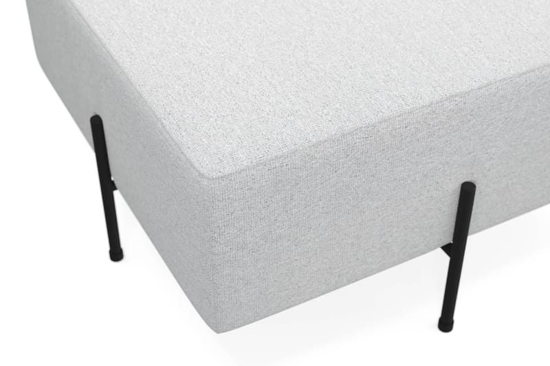Menard Compact Sittpuff 70 cm Kvadratisk - Ljusgrå - Möbler - Fåtölj & stolar - Pall & puff - Sittpuff