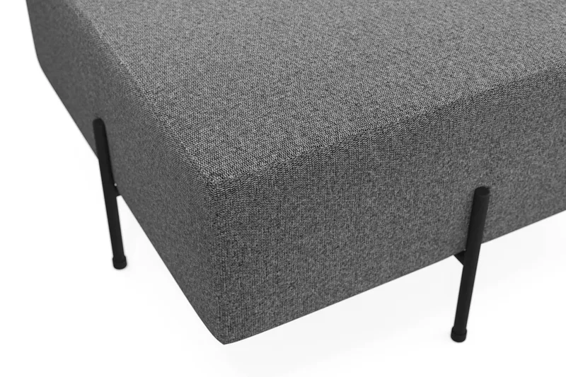 Menard Compact Sittpuff 70 cm Kvadratisk - Mörkgrå - Möbler - Fåtölj & stolar - Pall & puff - Sittpuff