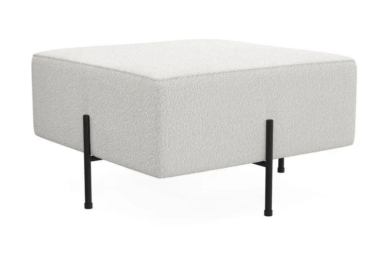 Menard Compact Sittpuff 70 cm Kvadratisk - Vit - Möbler - Fåtölj & stolar - Pall & puff - Sittpuff