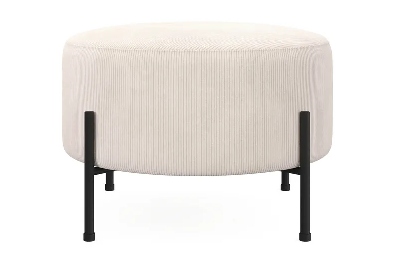 Menard Compact Sittpuff Rund 60 cm - Beige - Möbler - Fåtölj & stolar - Pall & puff - Sittpuff