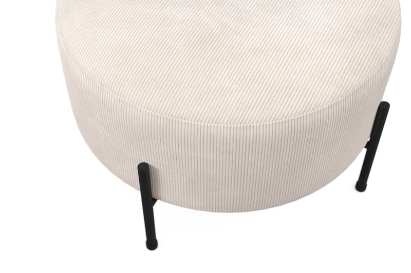 Menard Compact Sittpuff Rund 60 cm - Beige - Möbler - Fåtölj & stolar - Pall & puff - Sittpuff