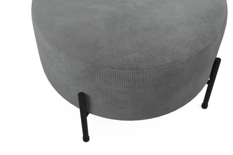 Menard Compact Sittpuff Rund 60 cm - Grå - Möbler - Fåtölj & stolar - Pall & puff - Sittpuff