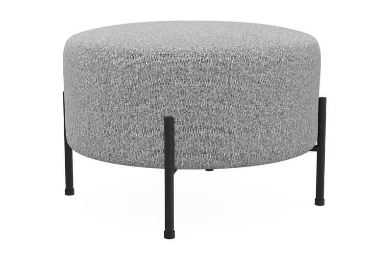 Menard Compact Sittpuff Rund 60 cm - Grå - Möbler - Fåtölj & stolar - Pall & puff - Sittpuff