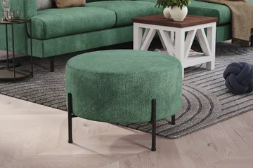 Menard Compact Sittpuff Rund 60 cm - Grön - Möbler - Fåtölj & stolar - Pall & puff - Sittpuff