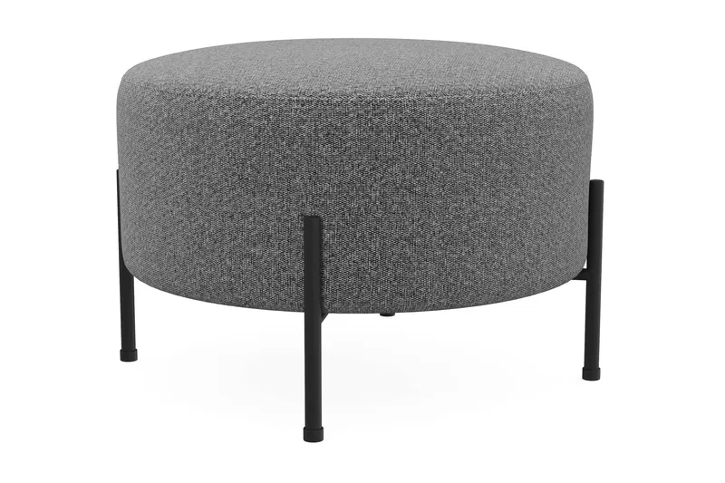 Menard Compact Sittpuff Rund 60 cm - Mörkgrå - Möbler - Fåtölj & stolar - Pall & puff - Sittpuff