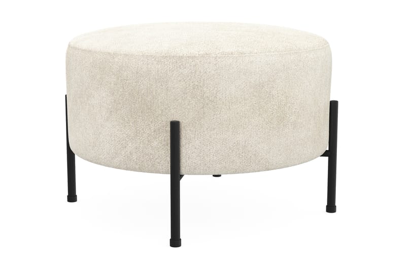 Menard Compact Sittpuff Rund 60 cm - Vit - Möbler - Fåtölj & stolar - Pall & puff - Sittpuff