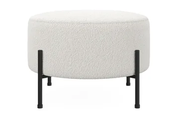Menard Compact Sittpuff Rund 60 cm - Vit - Möbler - Fåtölj & stolar - Pall & puff - Sittpuff