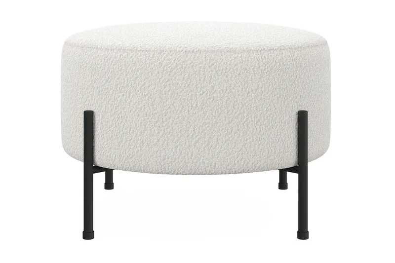 Menard Compact Sittpuff Rund 60 cm - Vit - Möbler - Fåtölj & stolar - Pall & puff - Sittpuff