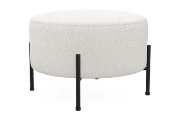 Menard Compact Sittpuff Rund 60 cm - Vit - Möbler - Fåtölj & stolar - Pall & puff - Sittpuff