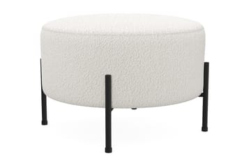 Menard Compact Sittpuff Rund 60 cm - Vit - Möbler - Fåtölj & stolar - Pall & puff - Sittpuff