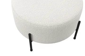 Menard Compact Sittpuff Rund 60 cm - Vit - Möbler - Fåtölj & stolar - Pall & puff - Sittpuff