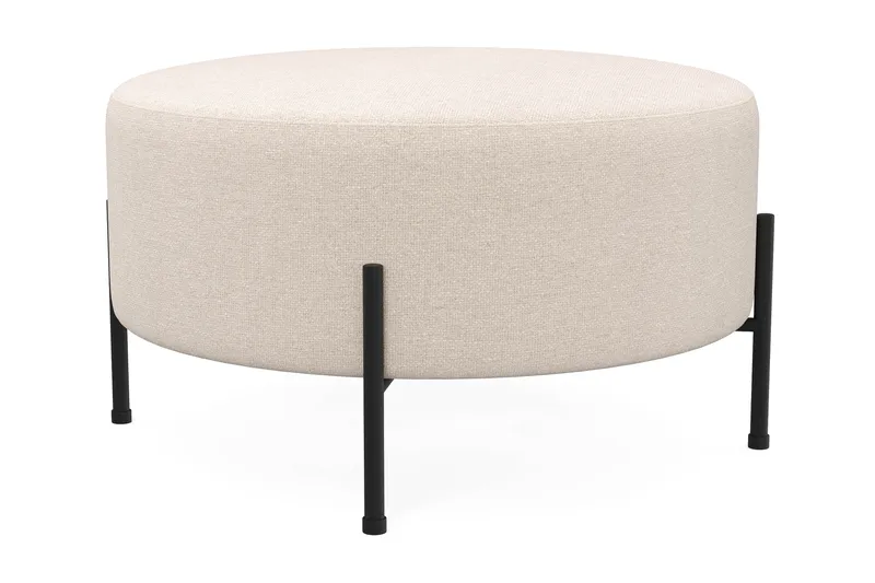 Menard Compact Sittpuff Rund 70 cm - Beige - Möbler - Fåtölj & stolar - Pall & puff - Sittpuff
