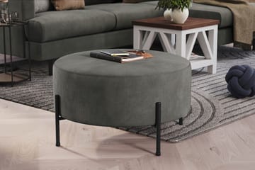 Menard Compact Sittpuff Rund 70 cm - Grå - Möbler - Fåtölj & stolar - Pall & puff - Sittpuff