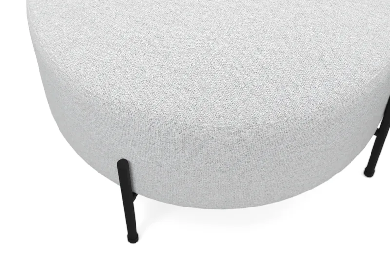Menard Compact Sittpuff Rund 70 cm - Ljusgrå - Möbler - Fåtölj & stolar - Pall & puff - Sittpuff