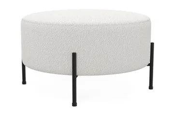 Menard Compact Sittpuff Rund 70 cm - Vit - Möbler - Fåtölj & stolar - Pall & puff - Sittpuff